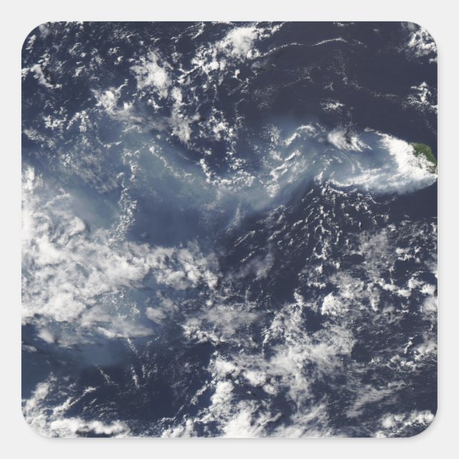 Eruption of Piton de la Fournaise, Reunion Isla Square Sticker (Front)