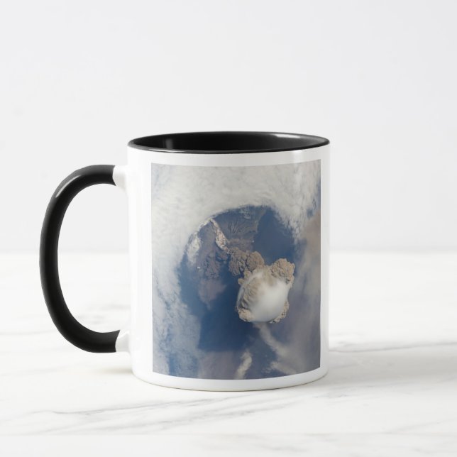 Eruption of Sarychev volcano 2 Mug (Left)