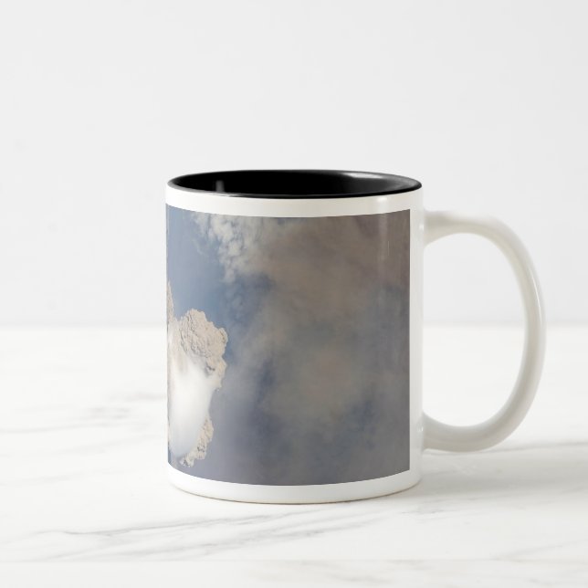 Eruption of Sarychev volcano 2 Two-Tone Coffee Mug (Right)