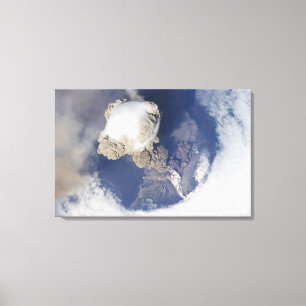 Eruption of Sarychev volcano Canvas Print