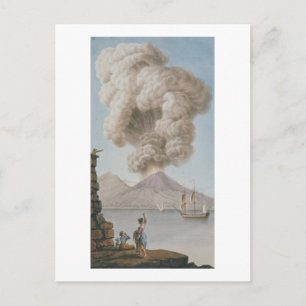 Eruption of Vesuvius, Monday 9th August 1779, plat Postcard