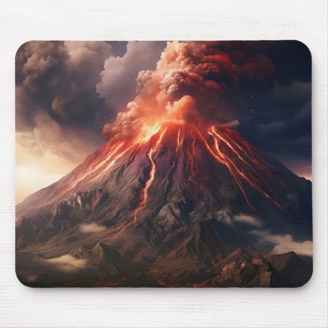 Eruption of Volcano Mouse Mat (Front)