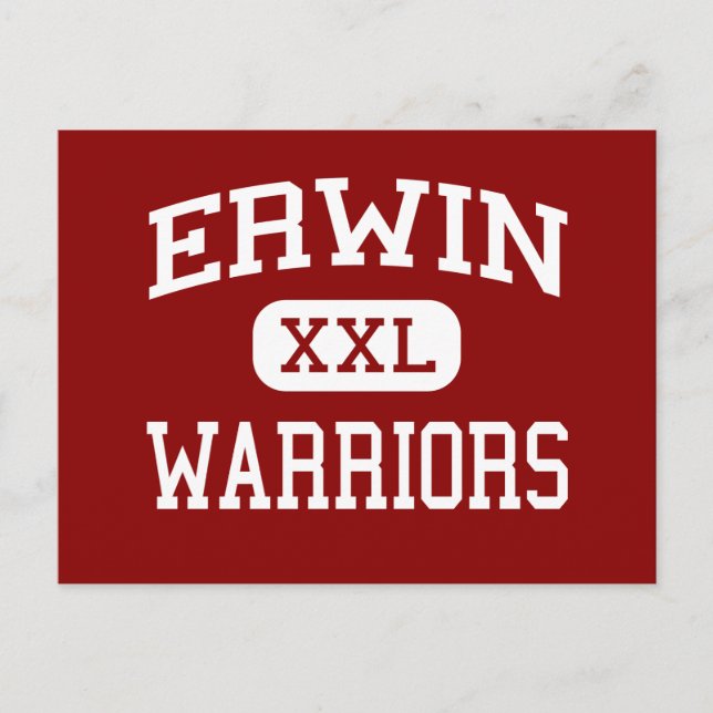 Erwin - Warriors - Middle - Asheville Postcard (Front)
