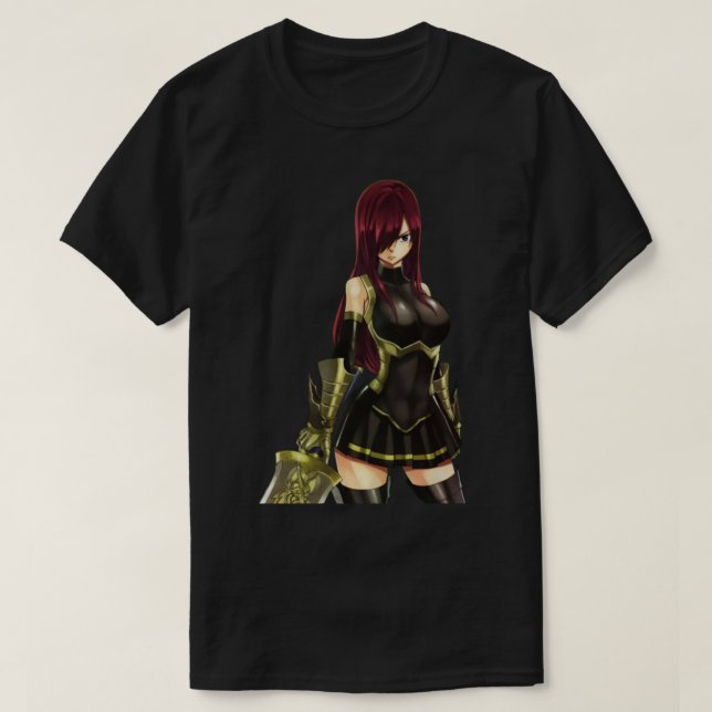 Erza Scarlett black gold  T-Shirt (Design Front)