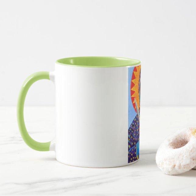 Erzulie Dantor Black Madonna Voodoo Lwa Mug (With Donut)
