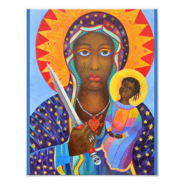 Erzulie Dantor Black Madonna Voodoo Lwa Photo Print (Front)