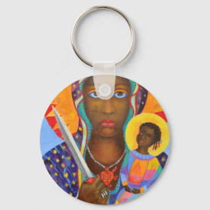 Erzulie Dantor Black Madonna Voodoo New Orleans Key Ring