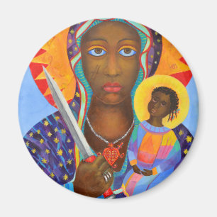 Erzulie Dantor Black Madonna Voodoo New Orleans Magnet