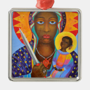 Erzulie Dantor Black Madonna Voodoo New Orleans Metal Tree Decoration