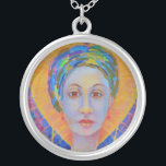 Erzulie Freda voodoo Goddess Wudu New orleans Silver Plated Necklace<br><div class="desc">Erzulie Freda voodoo Orleans, sister of Erzulie Dantor Wudu art - prints on various materials. A great gift idea to brighten up your home. Also buy this artwork on phone cases, apparel, mugs, pillows and more. Poster and Art Print on clothing and for your wall – various backgrounds – great...</div>