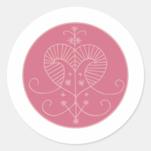 Erzulie Veve Classic Round Sticker