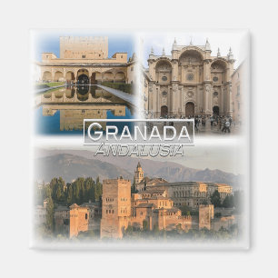ES0123 Europe, Spain, Andalusia, Granada, Fridge Magnet