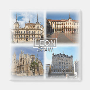 ES0141 Europe, Spain, Leon, Fridge Magnet