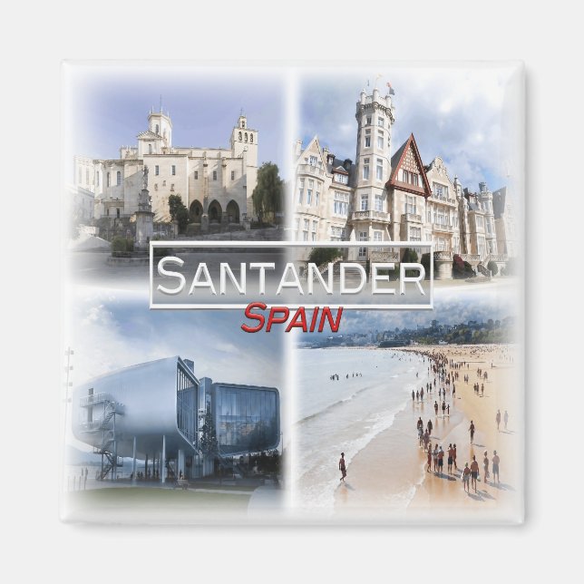 ES0143 Europe, Spain, Santander, Fridge Magnet (Front)