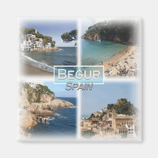 ES0147 Europe, Spain, Begur, Fridge Magnet (Front)