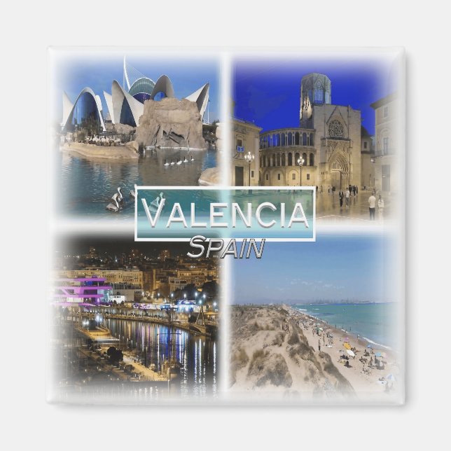 ES0152 Europe, Spain, Valencia, Fridge Magnet (Front)