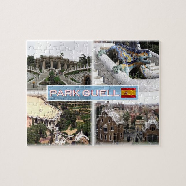 ES - Barcelona - Park Guell Jigsaw Puzzle (Horizontal)