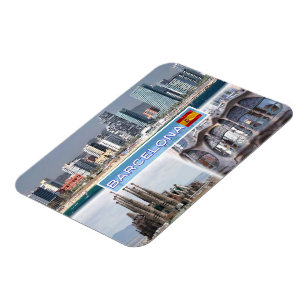 ES Barcelona - Skyline - Skyline - Sagrada Familia Magnet