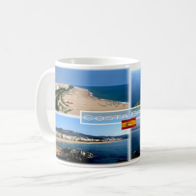 ES Costa Brava - Calella Beach -Tossa de Mar - Coffee Mug (Front Left)