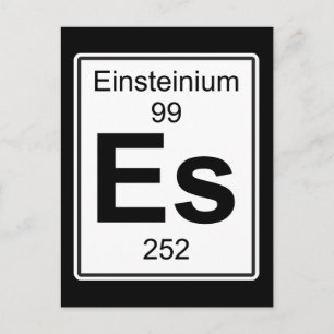 Es - Einsteinium Postcard