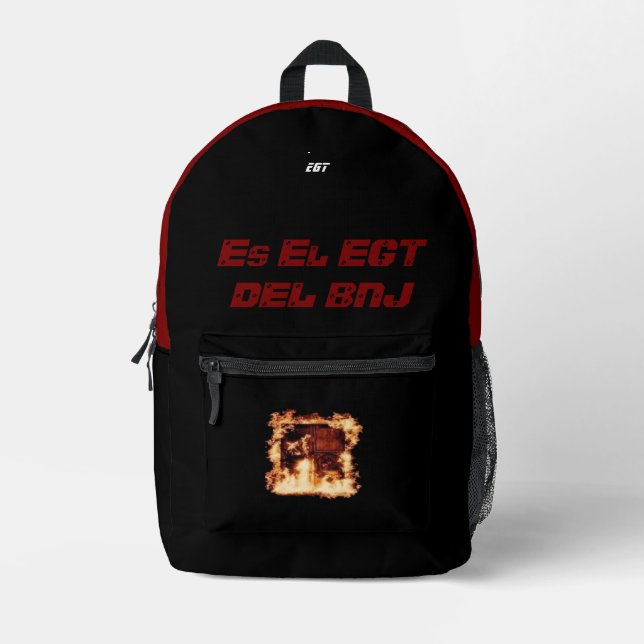 Es El EGT Del BNJ -streetwear Elgrandetoto Printed Backpack (Front)
