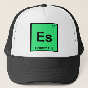 Es - Epimetheus Titan Chemistry Periodic Table Trucker Hat