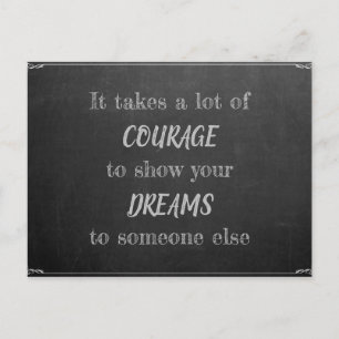 Es erfordert Mut Postcard