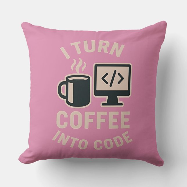 Es gracioso que convierta el café en código cushion (Front)