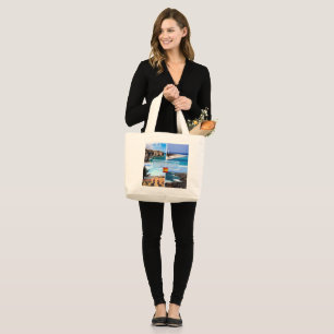 ES Iles Canaries - Fuerteventura - Cuevas de Ajyuy Large Tote Bag