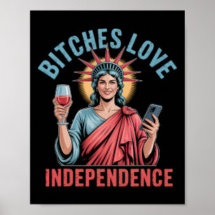 Es Love Independence Funny 4th July For Women Poster