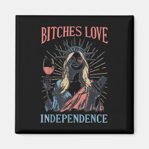 Es Love Independence Funny 4th Of July Retro Magnet
