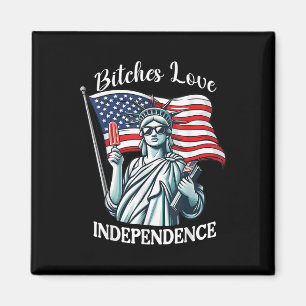 Es Love Independence Funny 4th Of July Retro Magnet