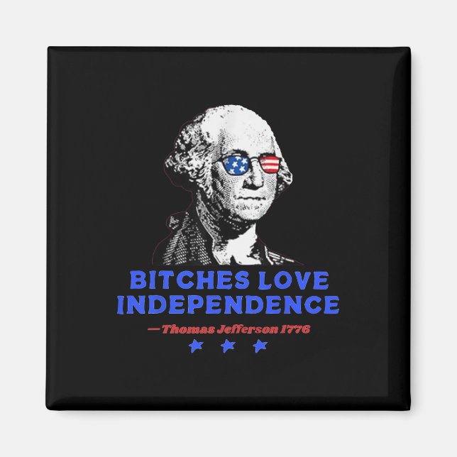 Es Love Independence Funny Founding Fathers 4th Of Magnet (Front)