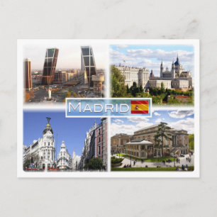 ES Madrid - Puerta de Europa - plaza de Castilla - Postcard