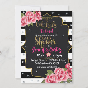 Es niña invitacion de baby Shower Invitation