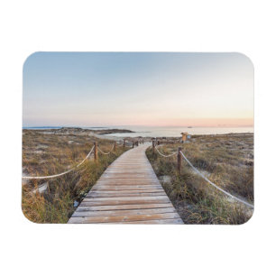 Es Pujols Beach at Dawn Magnet