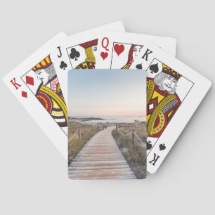 Es Pujols Beach at Dawn Playing Cards