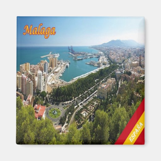 Image of ES - Spain - Malaga Panorama Magnet