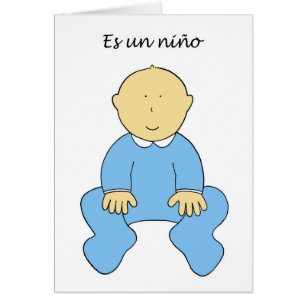 Es un niño It's a Baby Boy in Spanish