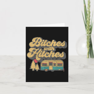 Es With Hitches Funny Retro Camping Rv Camper Gift Card