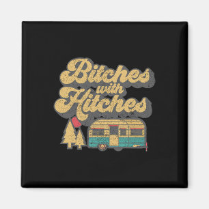 Es With Hitches Funny Retro Camping Rv Camper Gift Magnet