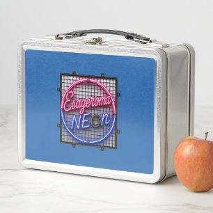 Esageroma Neon - Retro 1980s Synthwave Design Metal Lunch Box