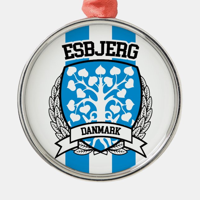 Esbjerg Metal Tree Decoration (Front)
