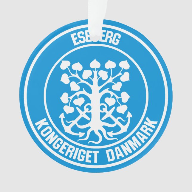 Esbjerg Round Emblem Ornament (Front)