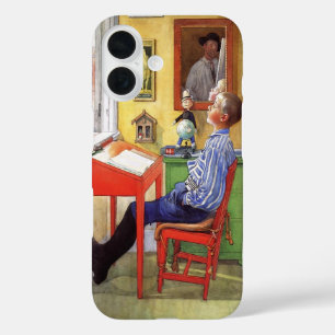 Esbjorn Doing His Homework by Carl Larsson iPhone 16 Case