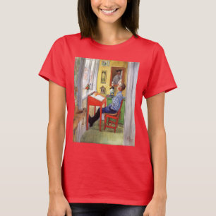 Esbjorn Doing His Homework by Carl Larsson T-Shirt