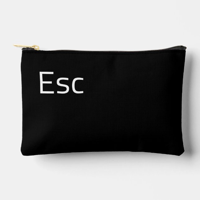 Esc (Escape) Computer Key  Accessory Pouch (Front)