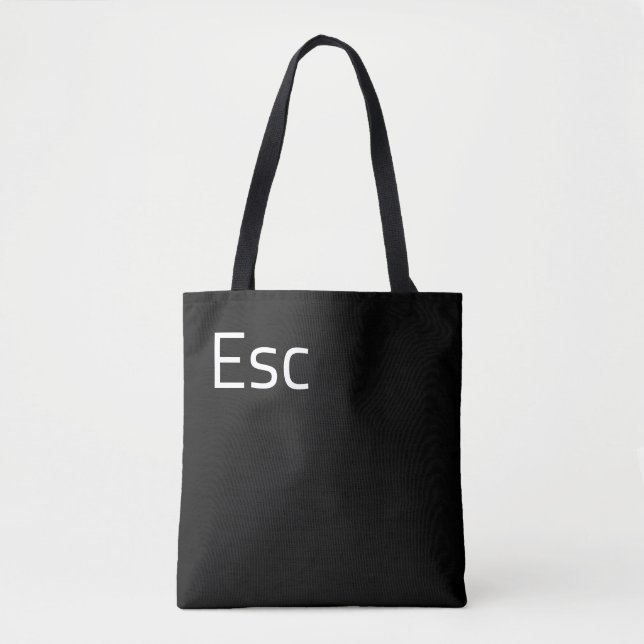 Esc (Escape) Computer Key Tote Bag (Front)