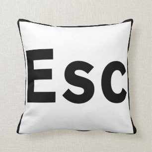 ESC key Throw Pillow