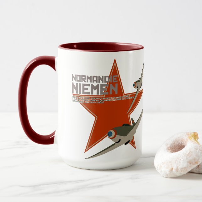 Escadron de Chasse 2/30 Normandie-Niemen Mug (With Donut)